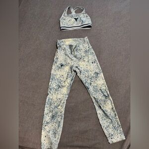 Under Armour Project Rock Sports Bra + Cropped High-Rise Leggings Set | Like New